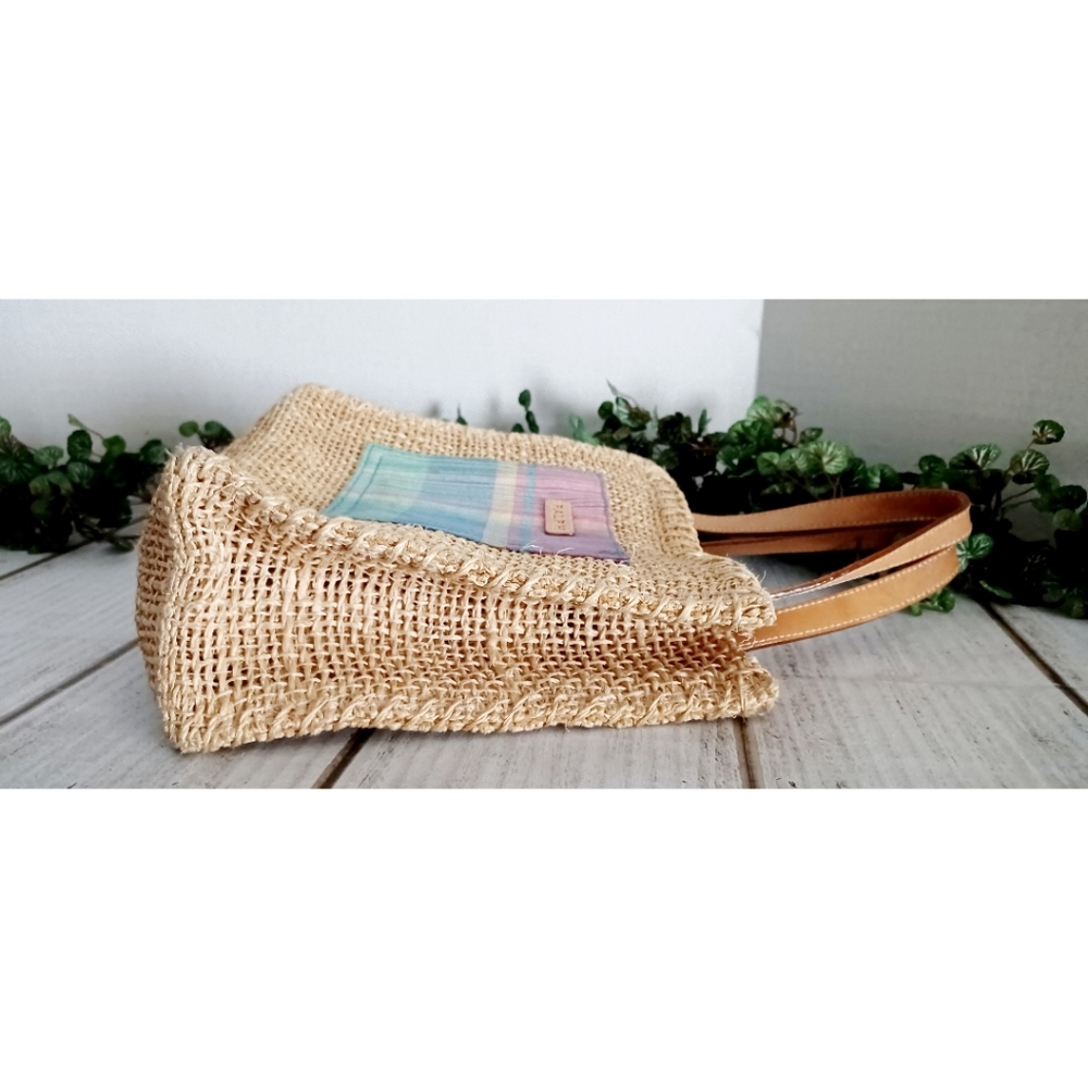 Ralph Lauren Tan Mini Bag with Multicolor Patch - Picture 14 of 15
